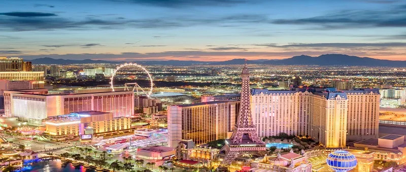 Las Vegas: Known as the Entertainment Capital of the World with giant casinos, grand hotels, world-class restaurants, and big entertainment venues located along the &quot;STRIP&quot;