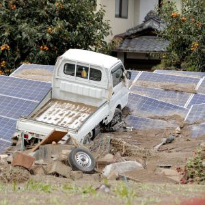 Aftermath of Super Typhoon Hagibis in Japan