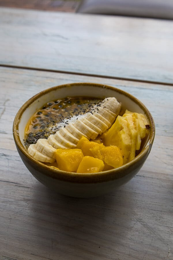 Delicious breakfast bowl.