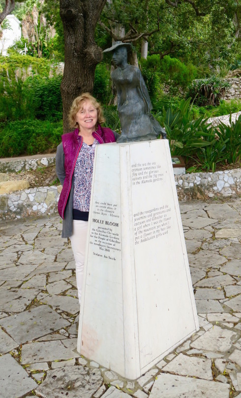 City of Gibraltar monument to Molly Bloom