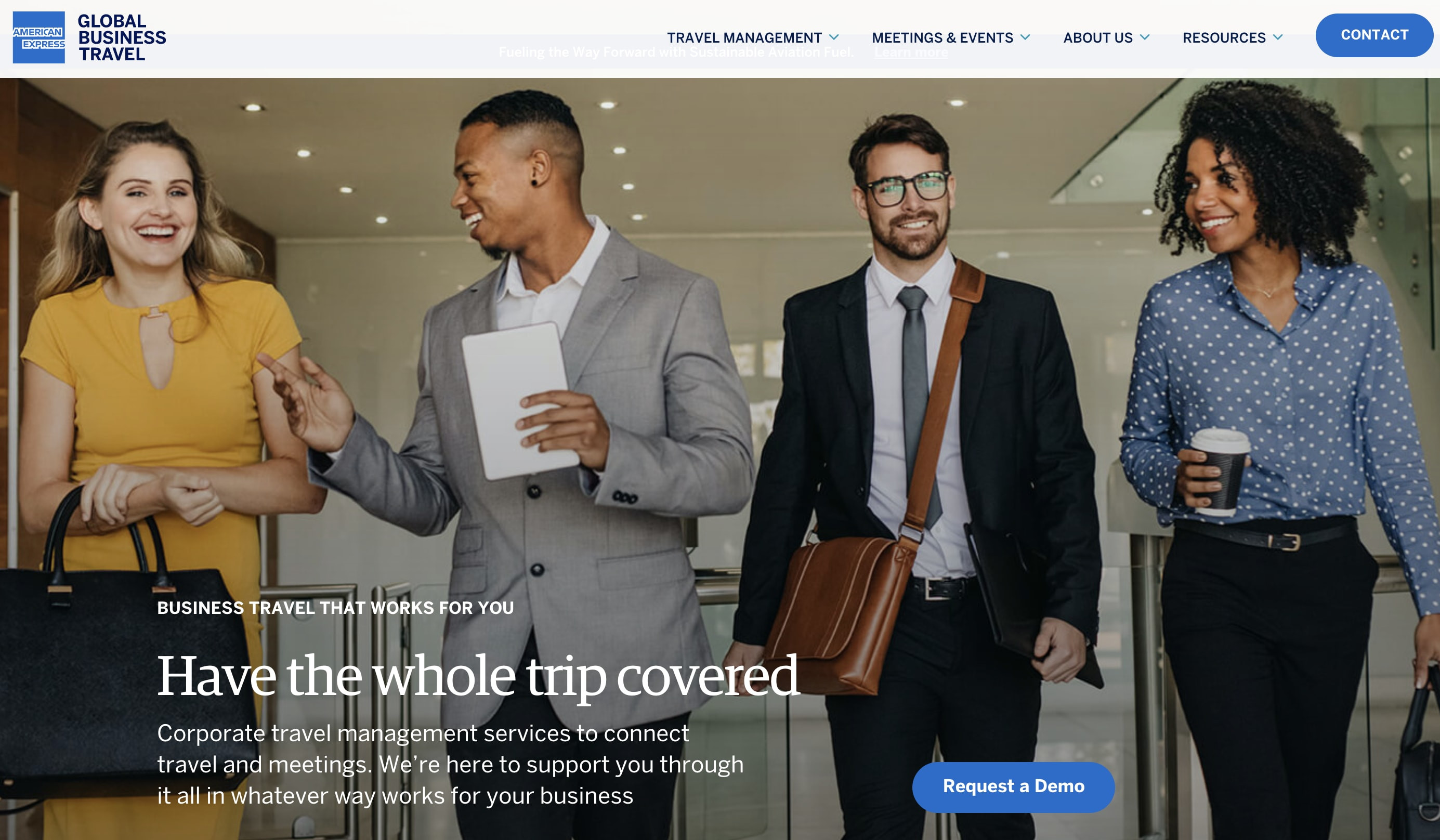 AMEXGBT is one of the leading B2B travel companies available today.