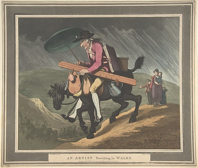 An artist traveling in Wales met