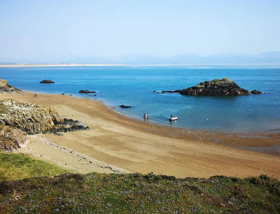 A beach on Anglesey Island in Wales