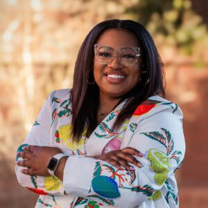 Anndrea Harris, Canva Community Canvasador, leading a design workshop