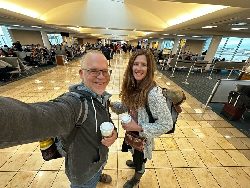 April and Ken Orlando Airport