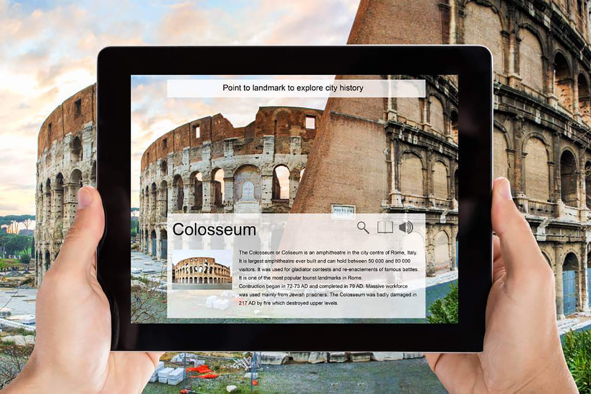 Virtual Tour of the Colosseum with AR