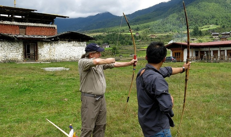 Archery in Bhutan, a traditional sport