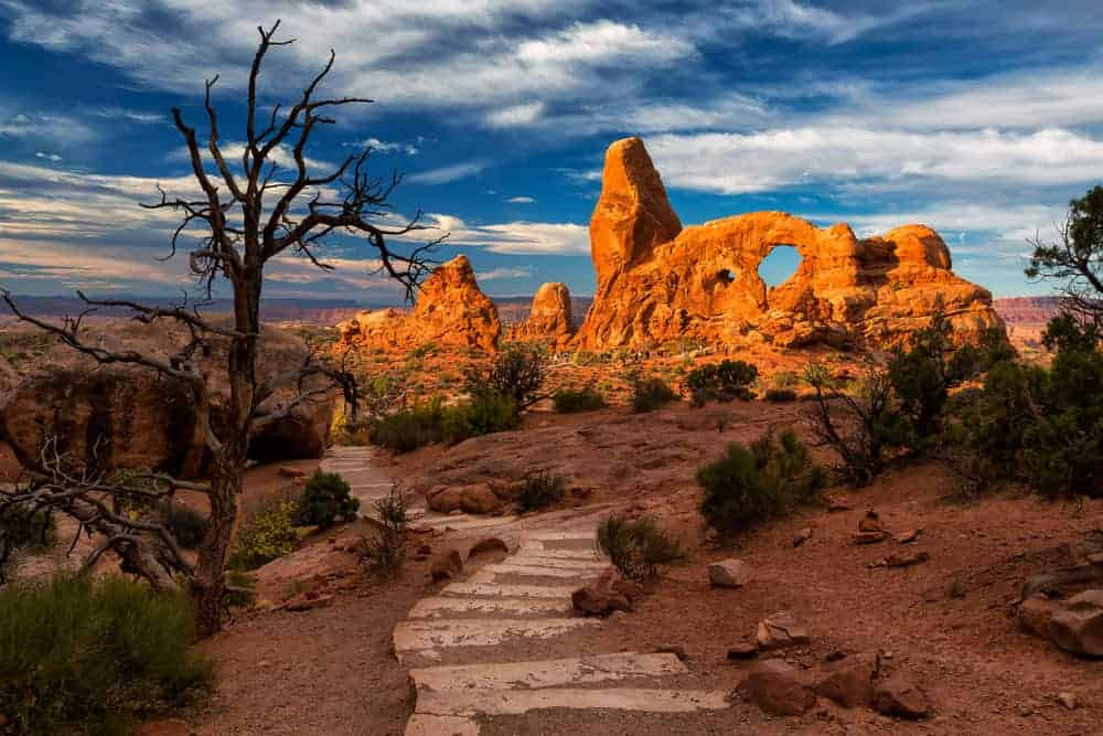 Arches National Park, Utah with diverse rock formations