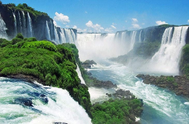 Iguazú Falls' walkways and viewing platforms offer visitors an up-close encounter with this natural wonder, allowing them to witness the breathtaking power and beauty of the cascading water.