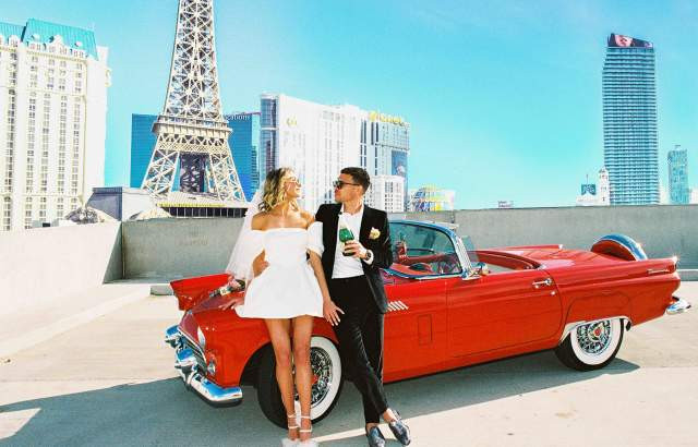 Las Vegas advertising often showcases couples enjoying various attractions and activities