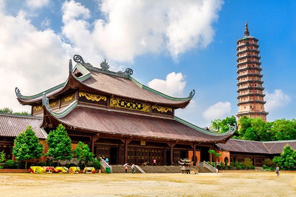 Exterior of Phap Chu Hall at Bai Dinh Pagoda