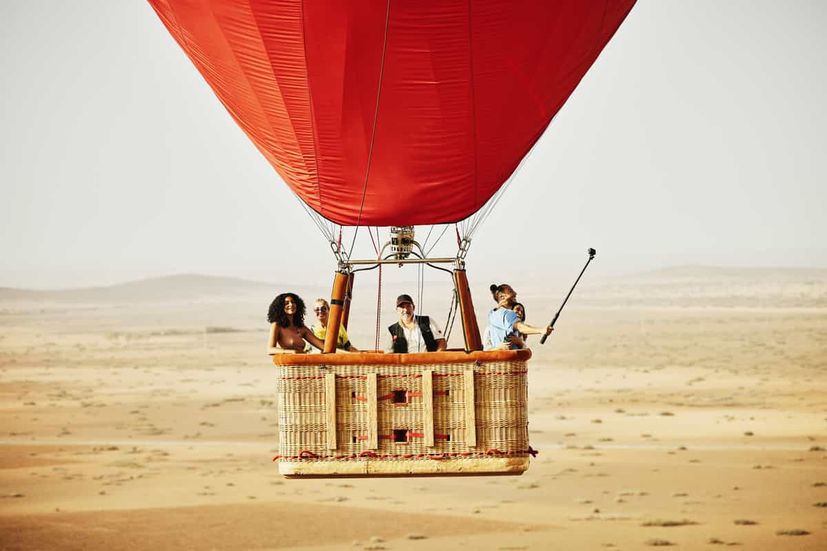 Image showcasing adventure tourism activities like hiking and exploring natural landscapes
