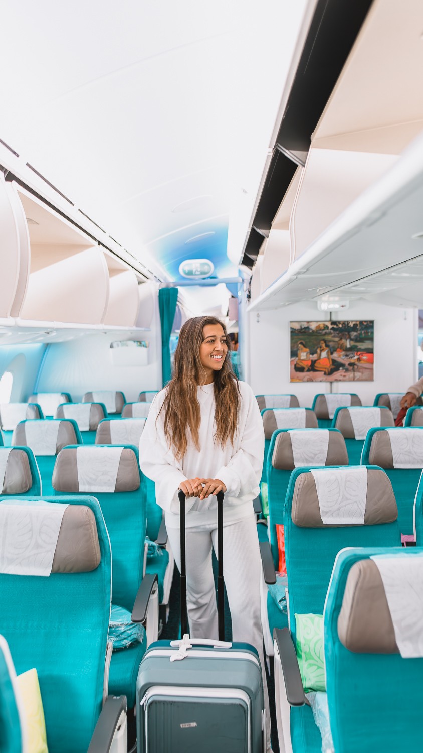 Air Tahiti Nui colorful cabin