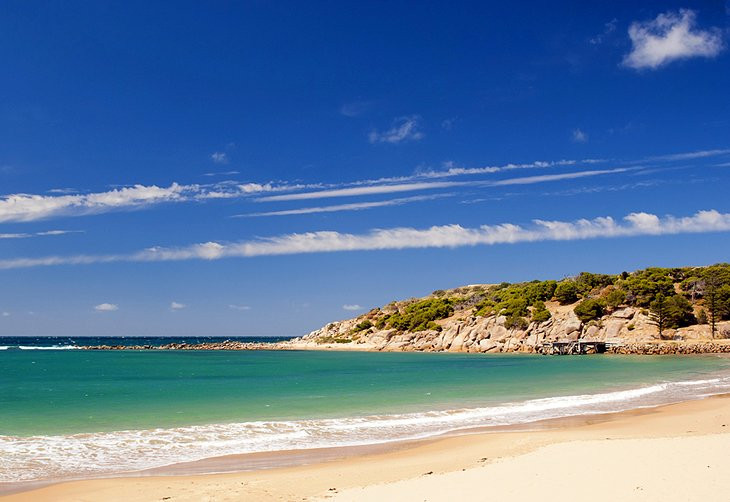 Scenic Horseshoe Bay near Victor Harbour