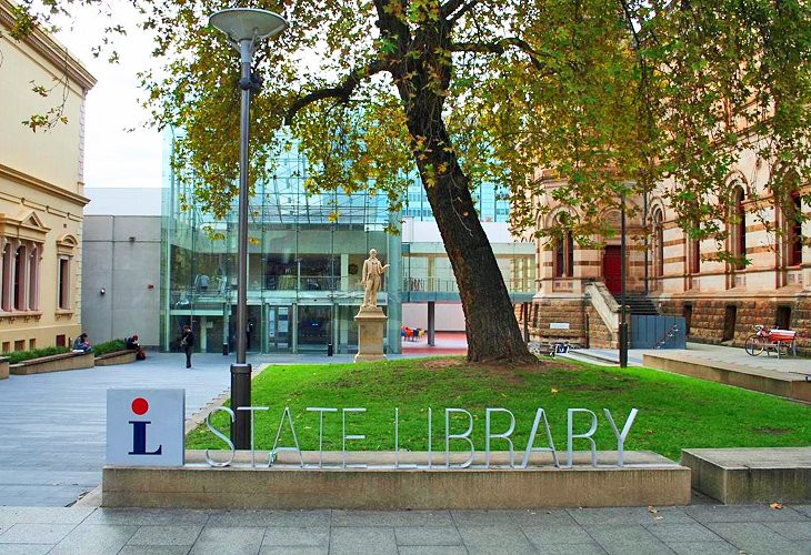 Grand architecture of the State Library of South Australia