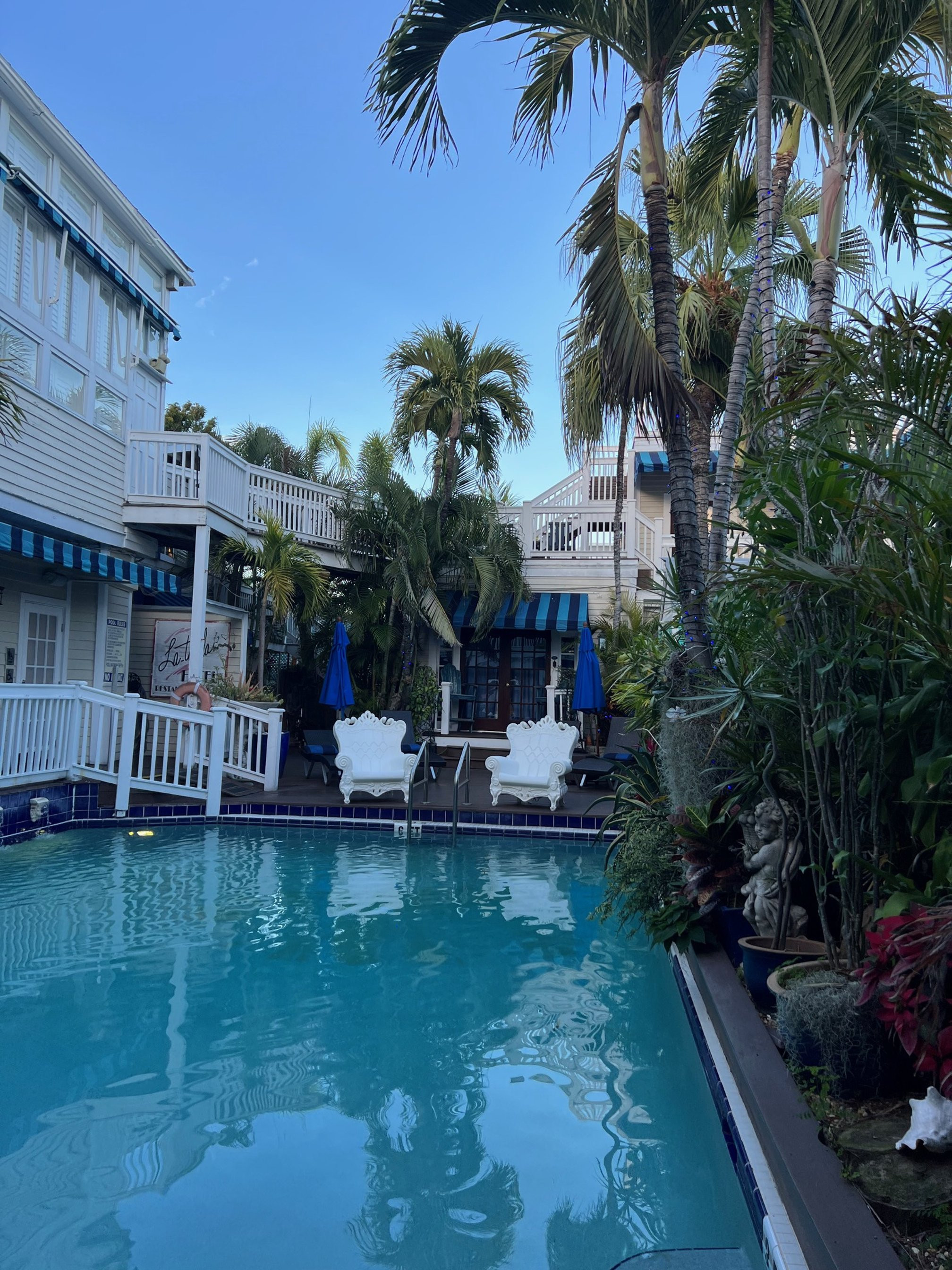 Exterior of a luxury resort in Key West