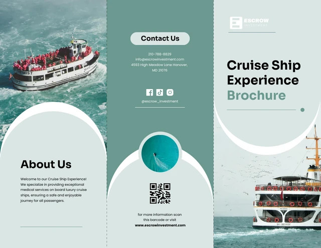Cruise Ship Experience Brochure Template 