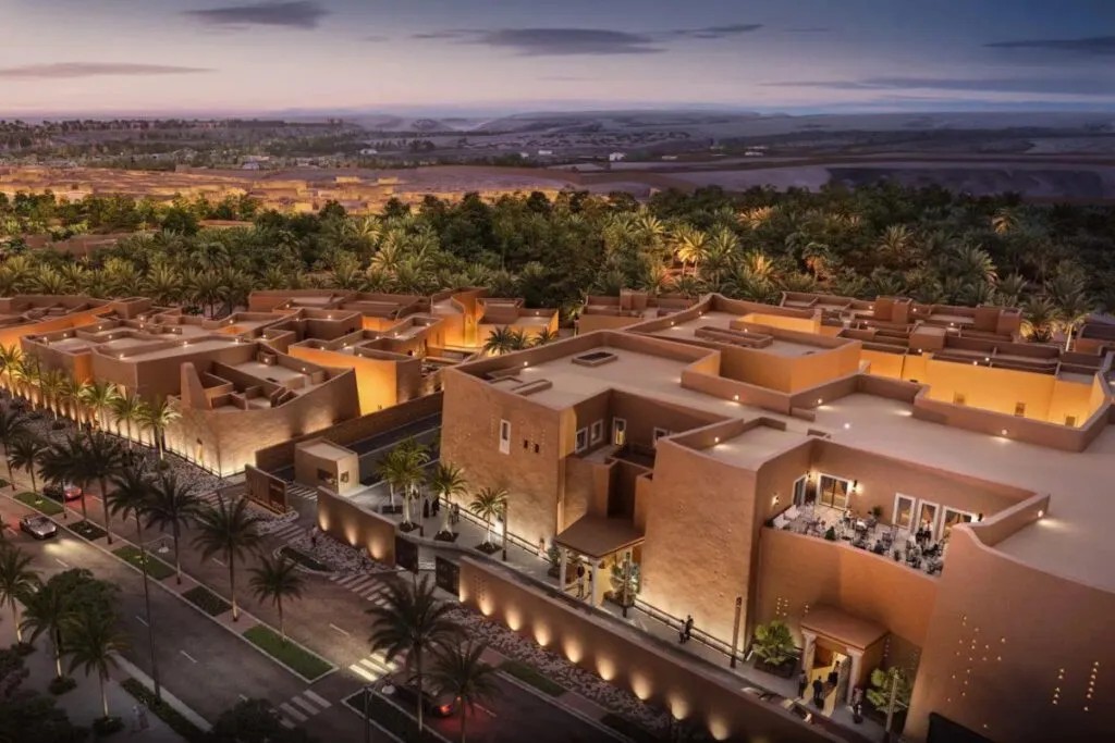 At-Turaif historical district in Diriyah, showcasing traditional mud-brick architecture