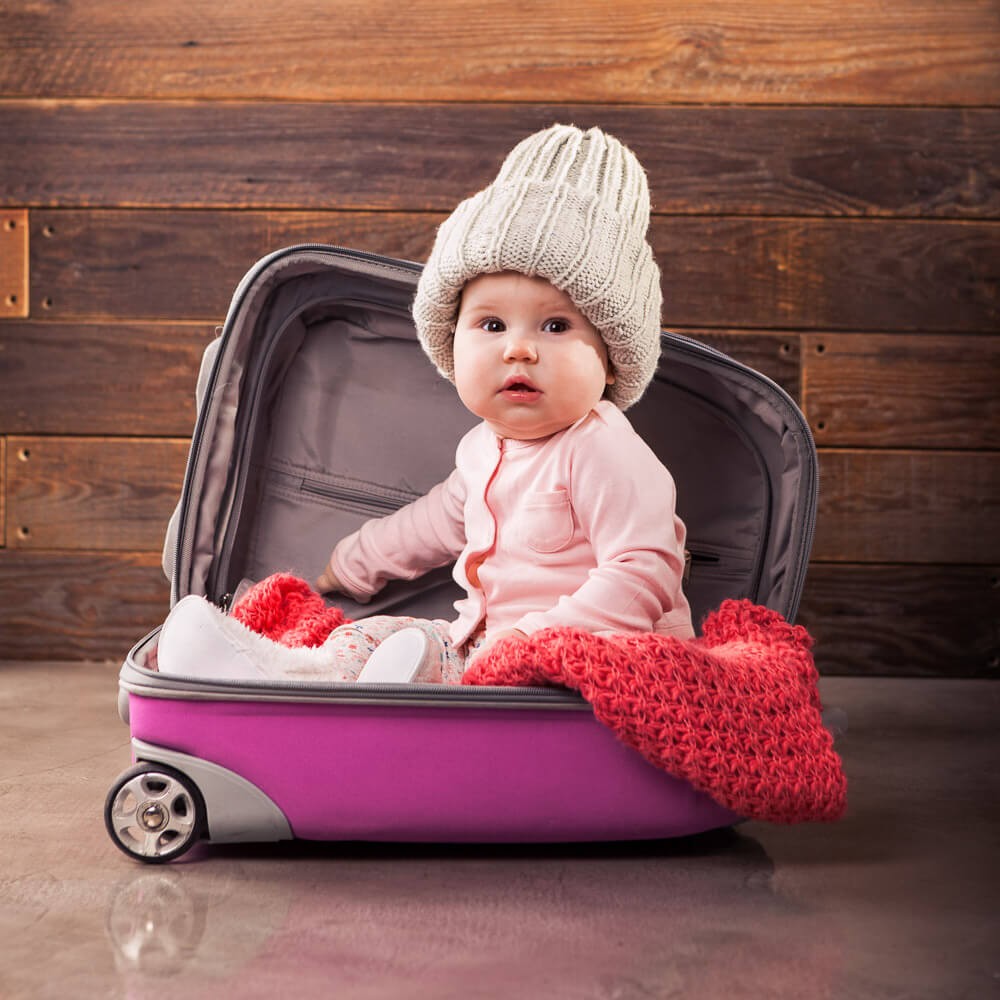 Baby in Pink Travel Bag