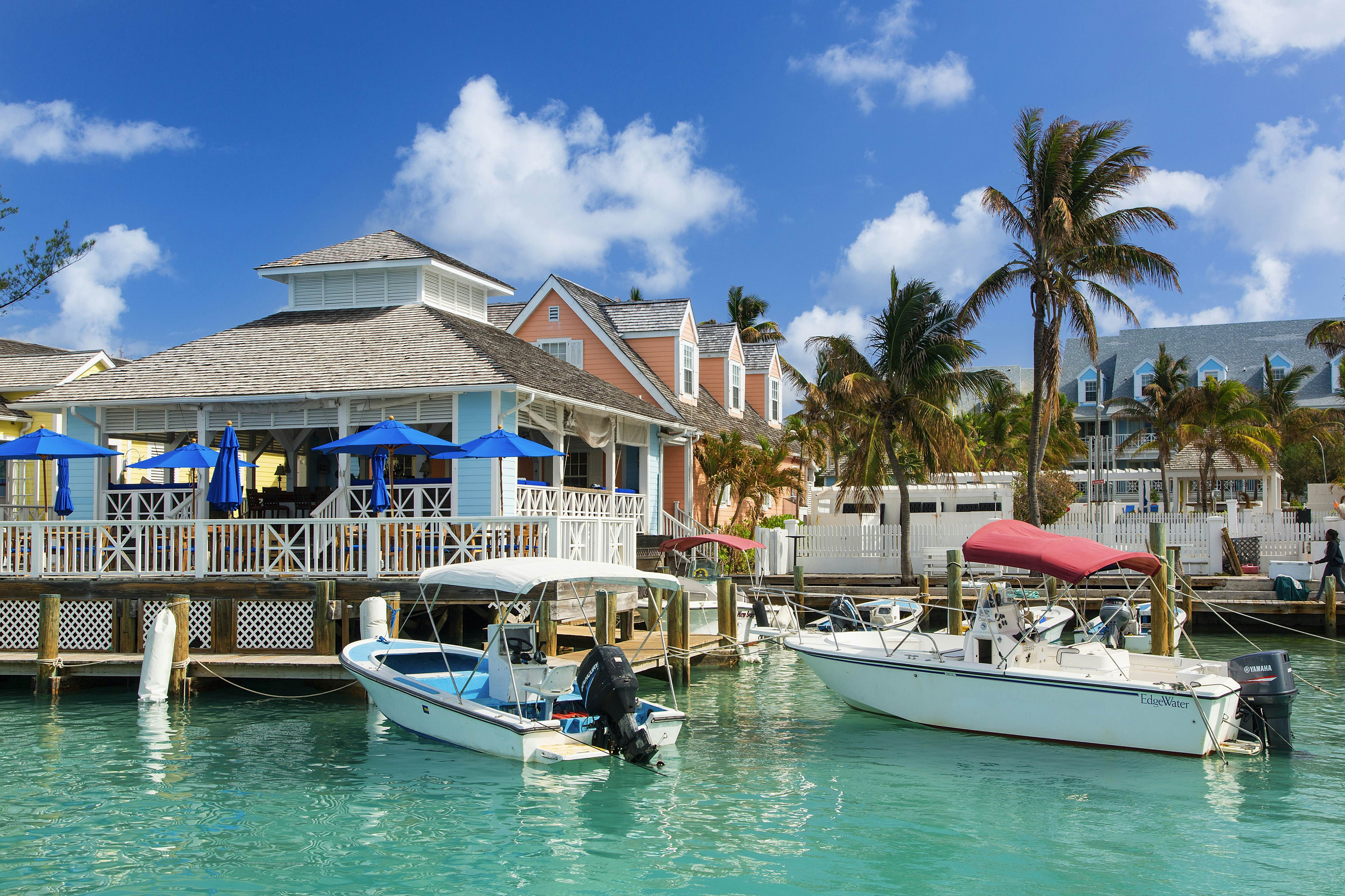 Boats in the turquoise water at Valentine