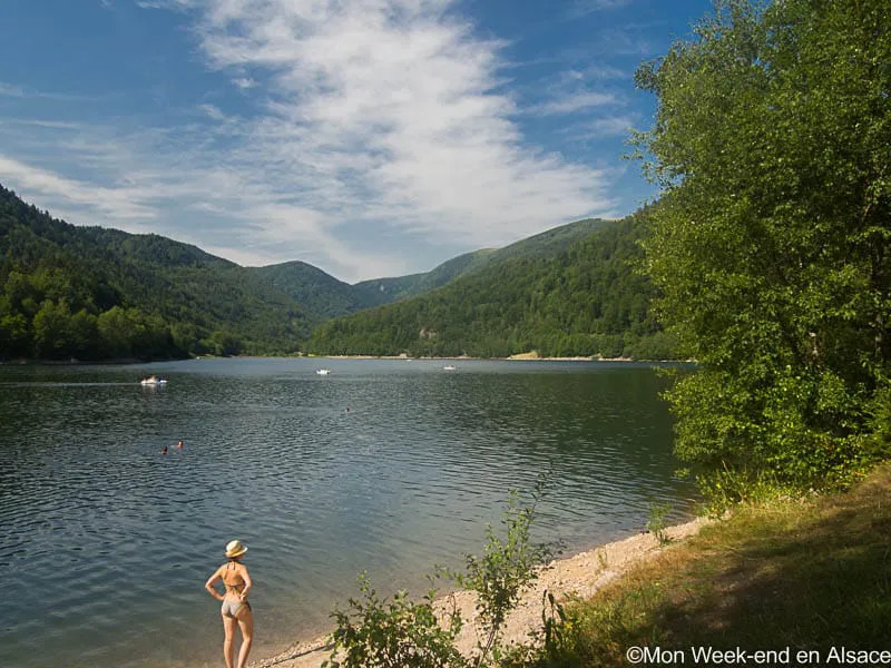 Kruth Lake in the Vosges mountains, France