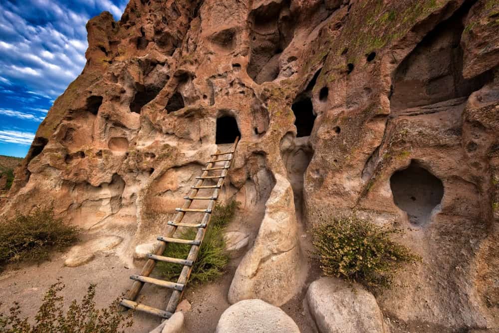 Bandelier National Monument - An archaeological site with historical buildings at Bandelier National Monument
