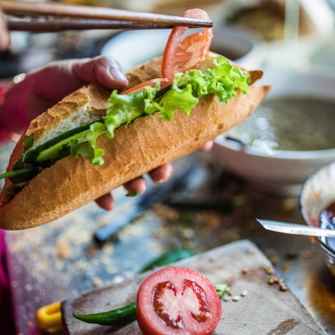 Vietnamese Food Banh Mi a delicious sandwich