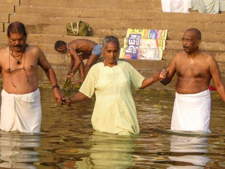 Bathing in the Ganges River, Varanasi