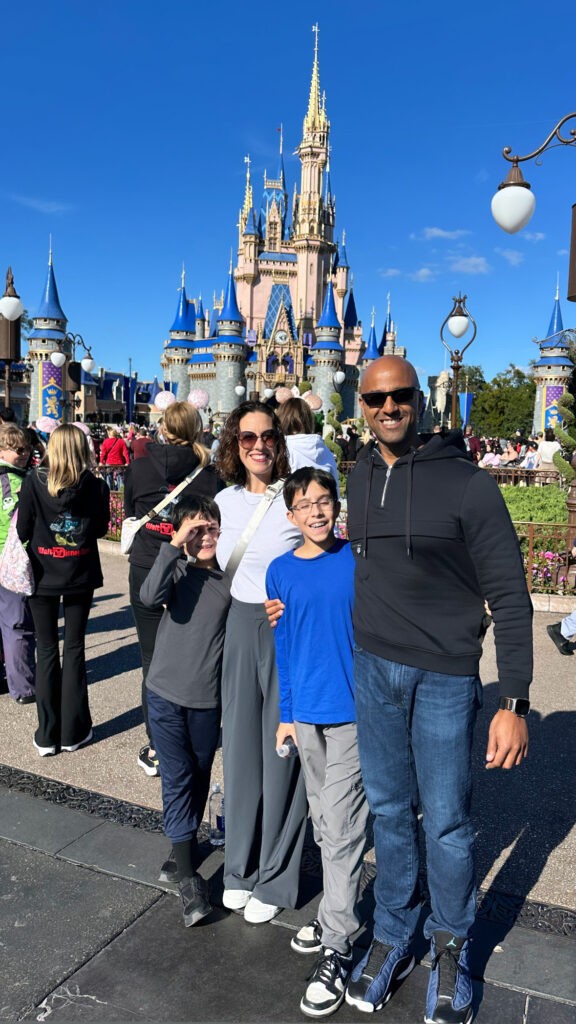 Wearing Athleta at Disney World