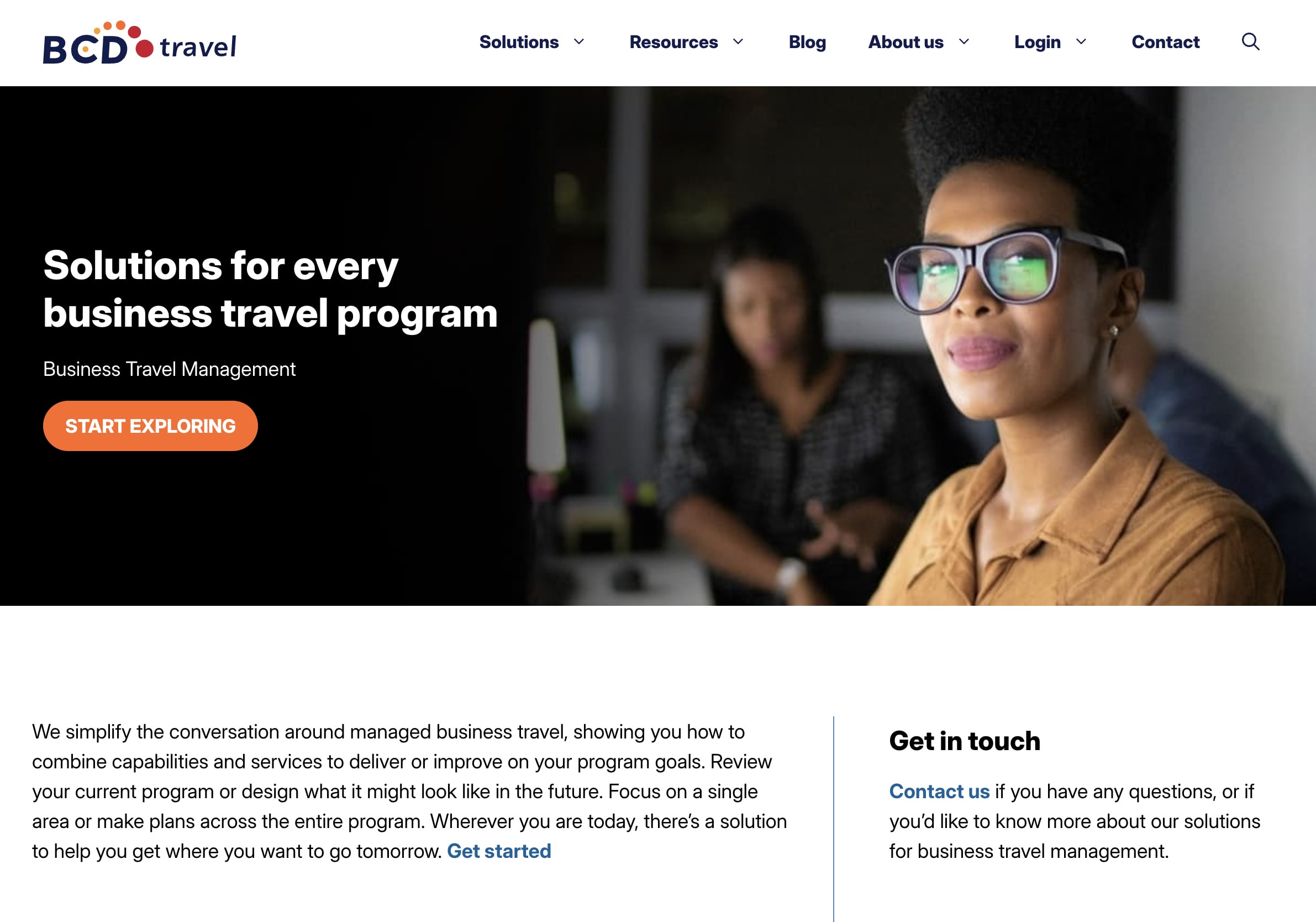 BCD Travel is a B2B travel agency.