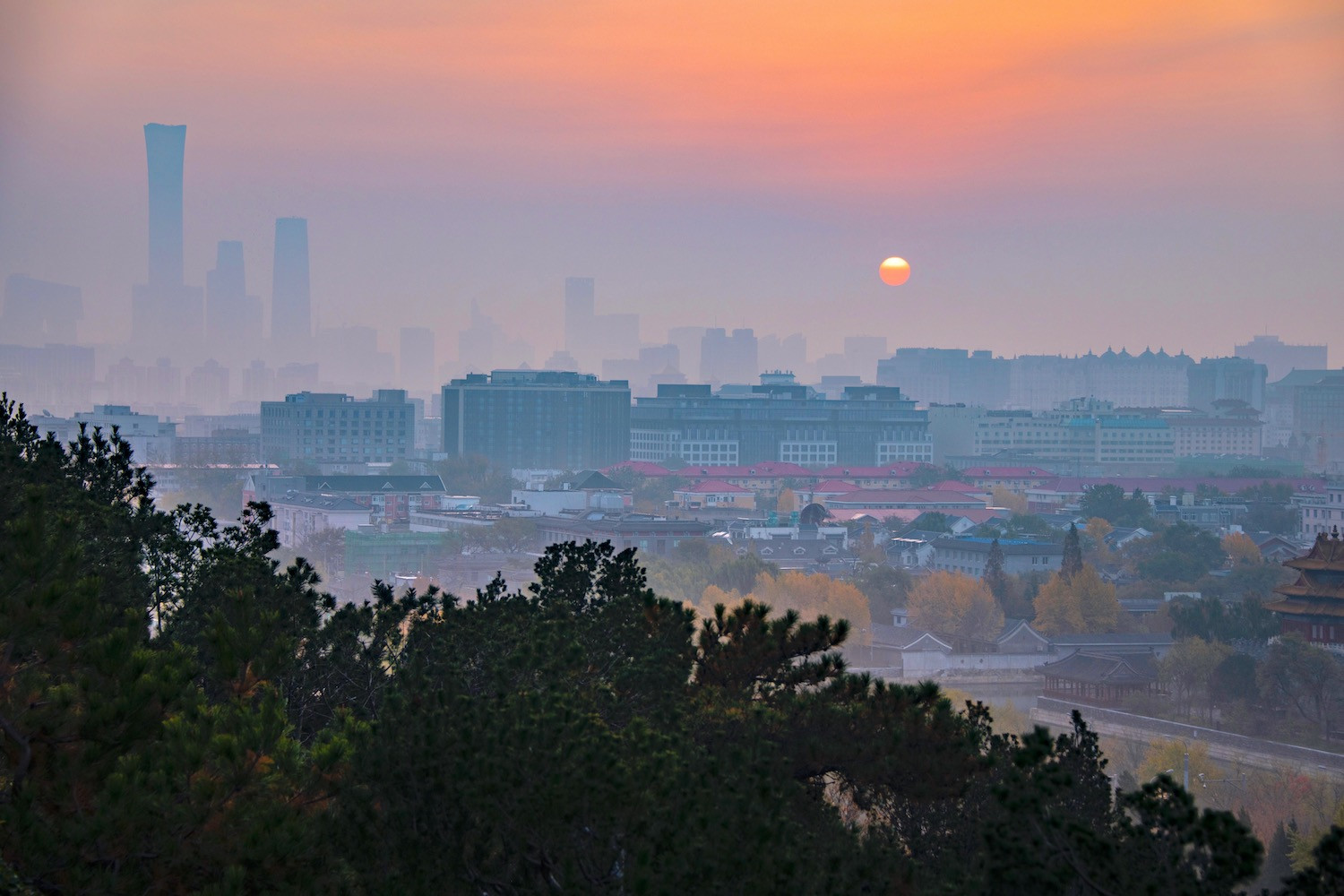 A bustling Beijing street