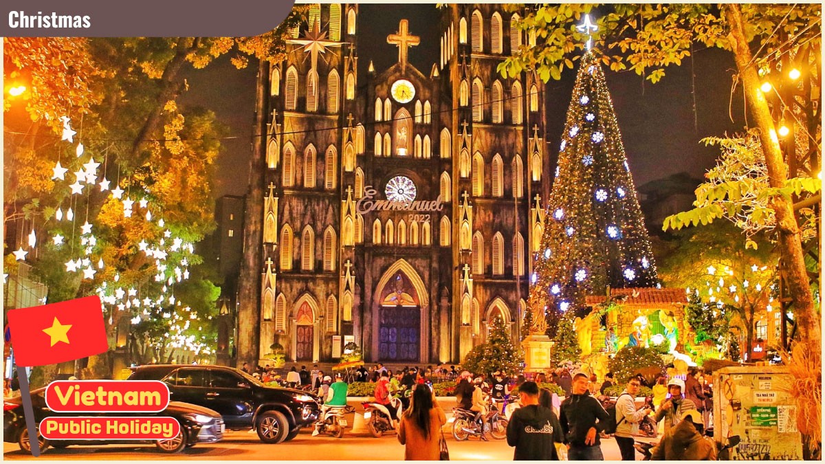 Christmas is recognized in big cities