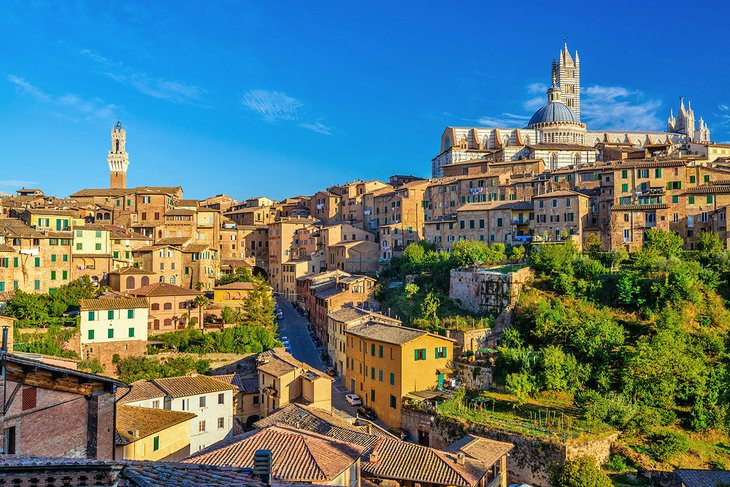 Siena, Tuscany, showcasing its medieval architecture and picturesque landscape