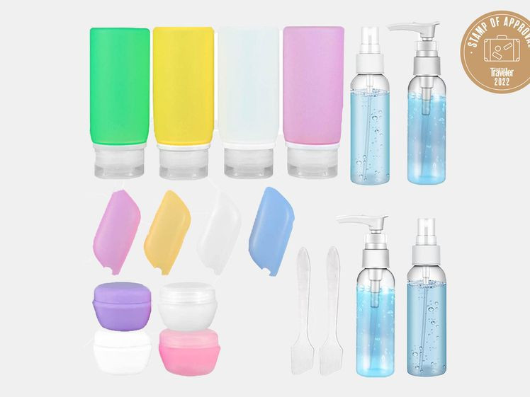 Muslish 21-Pack Silicone Travel Bottles Set for families