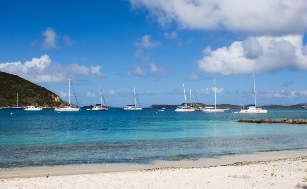 Boats in St. John, a scenic view during the spring season