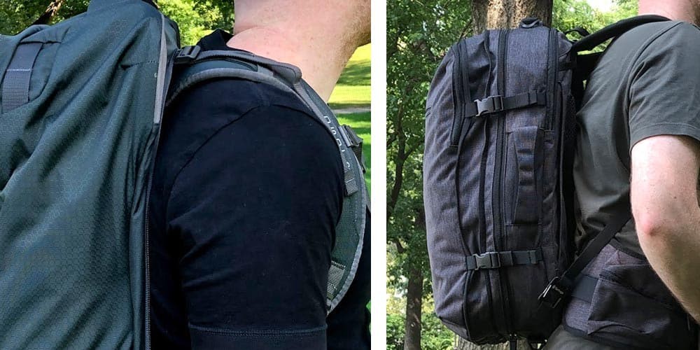 Advanced Harness vs Basic Shoulder Straps