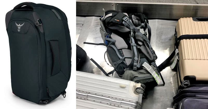 Travel Backpack Zippered Straps