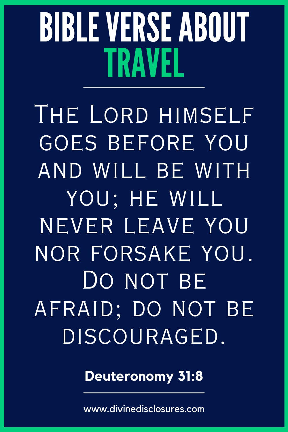 Bible Verse About Travel