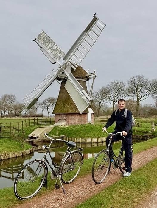 Cycling in Groningen Netherlands