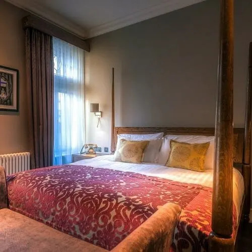Stay at Bishops Gate Hotel in Derry, Northern Ireland, located within the historic city walls.