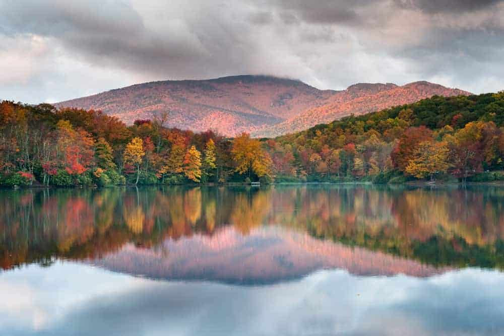 Blue Ridge Parkway, Virginia during autumn