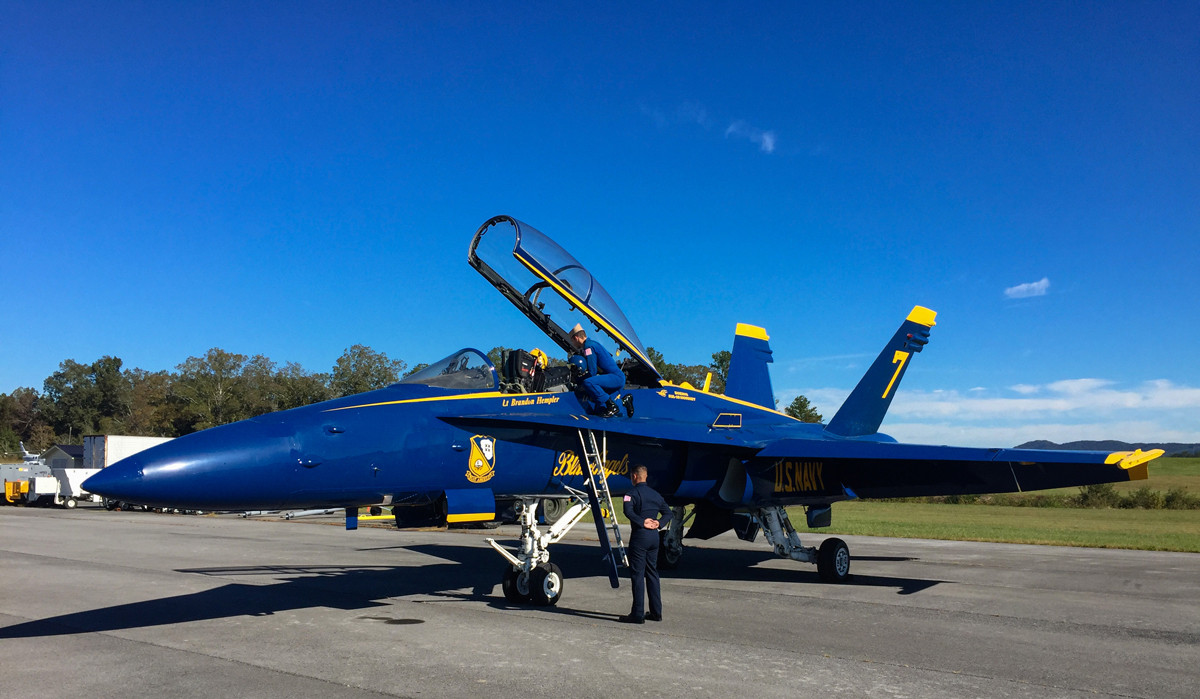 Blue Angels Plane at Air Show