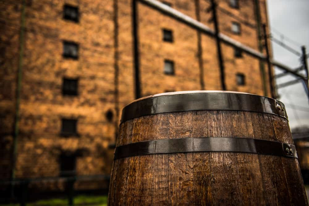 Kentucky Bourbon Distilleries Amidst Rolling Hills