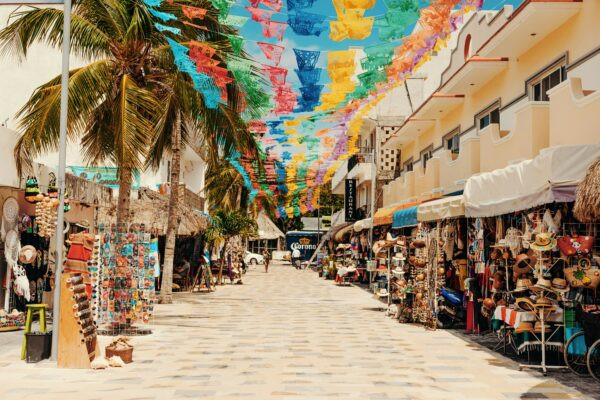 Cancun beach overview