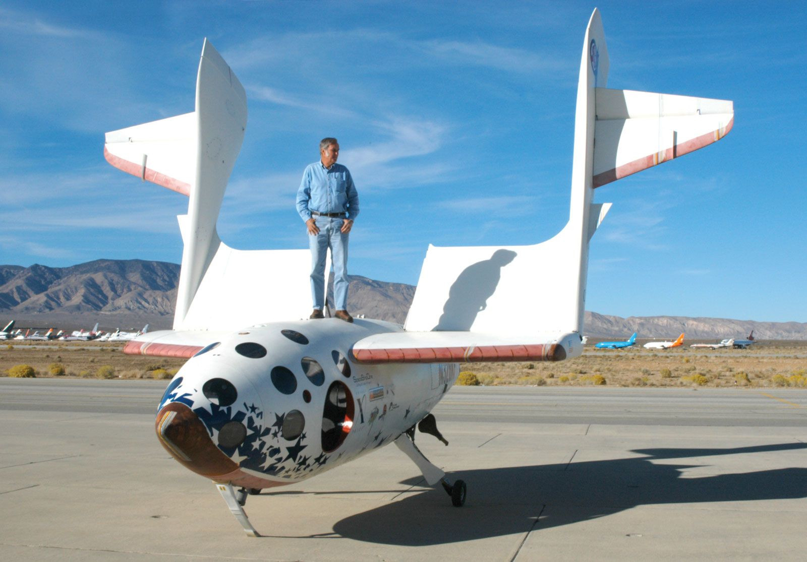 Jeff Bezos after his journey to space on Blue Origin's New Shepard
