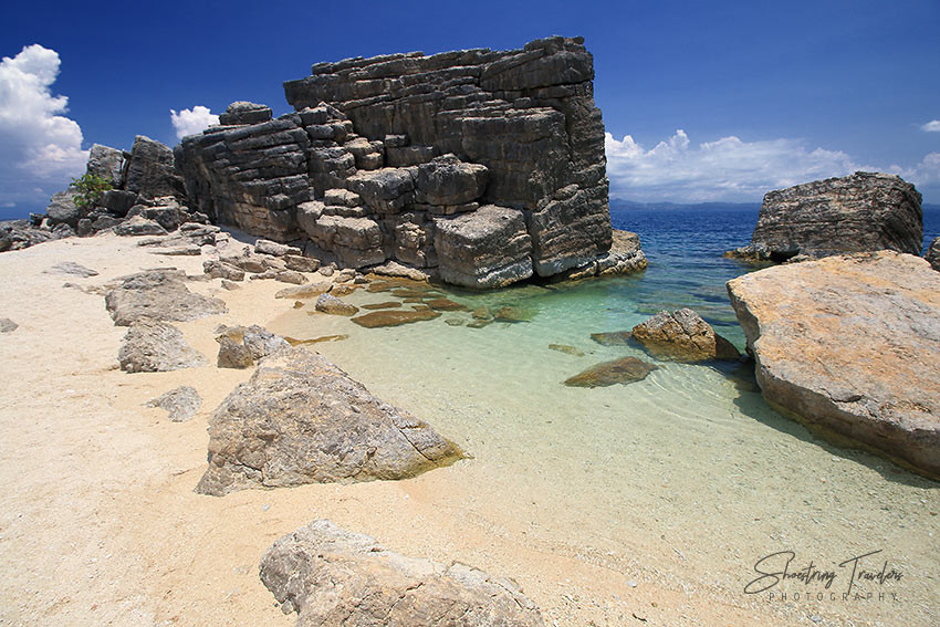Massive monolithic rocks at Burubangkaso Island, Ticao