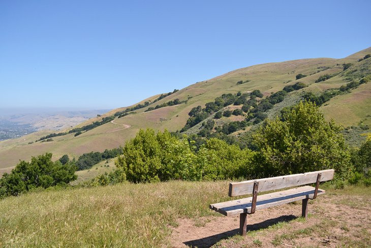 A viewpoint in Mission Peak Regional Preserve is a great place to take a break