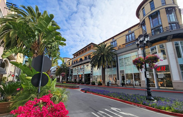 Santana Row in San Jose is a great place for shopping and dining