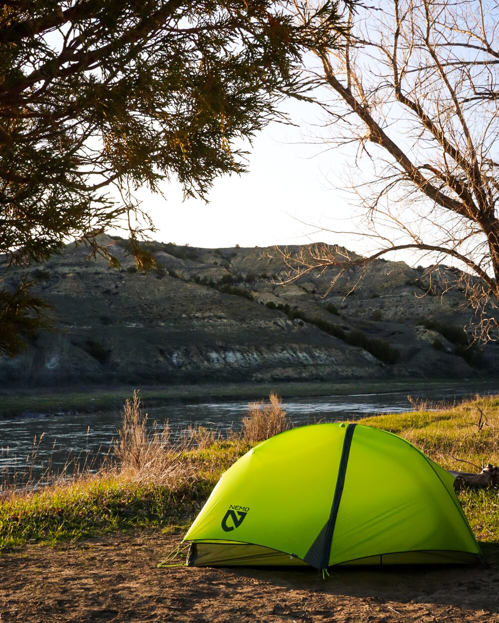 Camping along the Little Missouri in Theodore Roosevelt National Park, North Dakota, showcases Midwestern outdoor adventures
