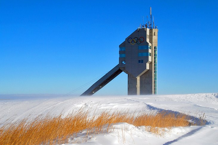 Ski jump towers at WinSport: Canada Olympic Park
